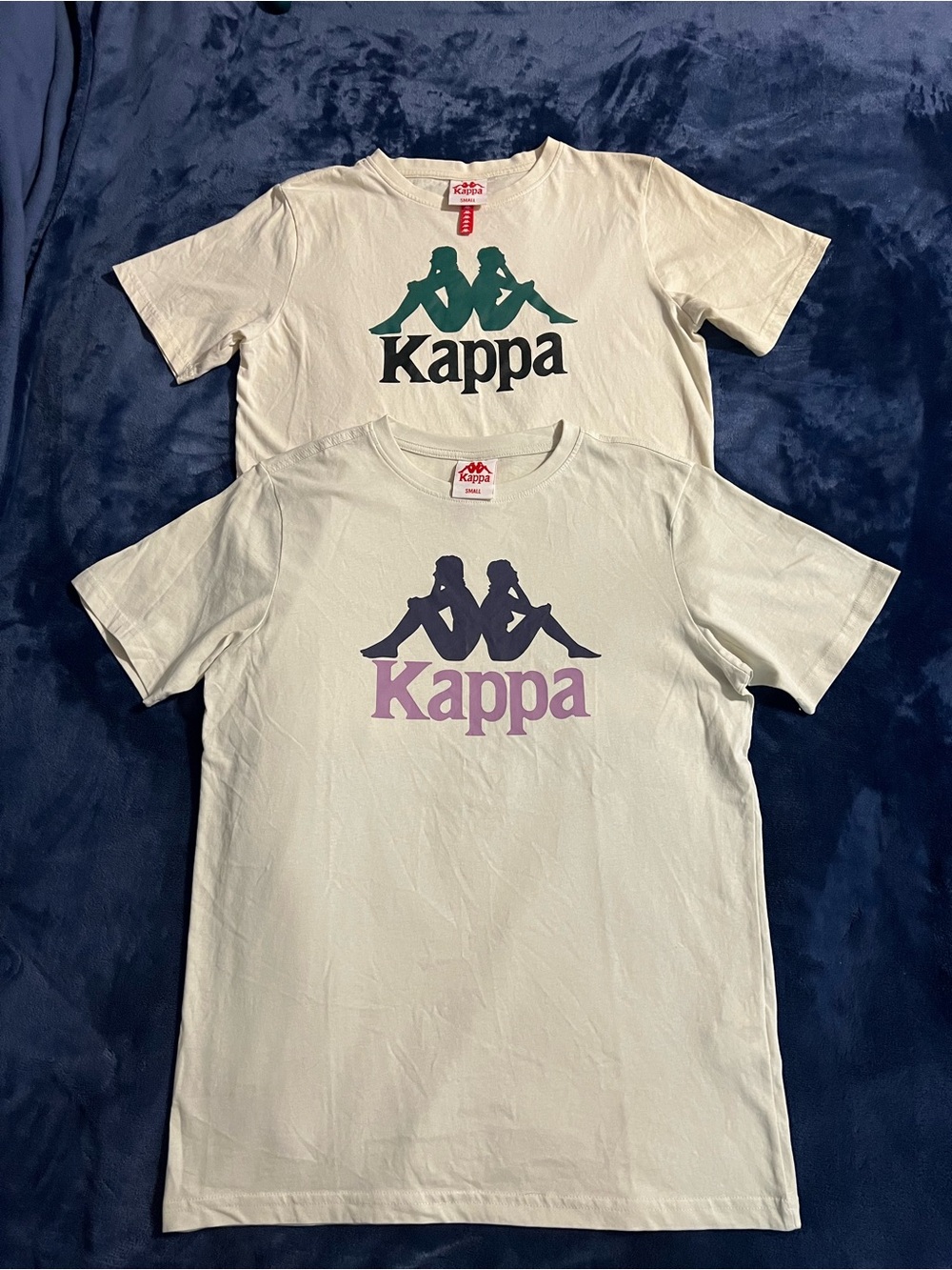 Kappa Authentic Estessi Graphic Tee Bundle Sz S (Set of 2 • 1 NWOT) Omini Logo
